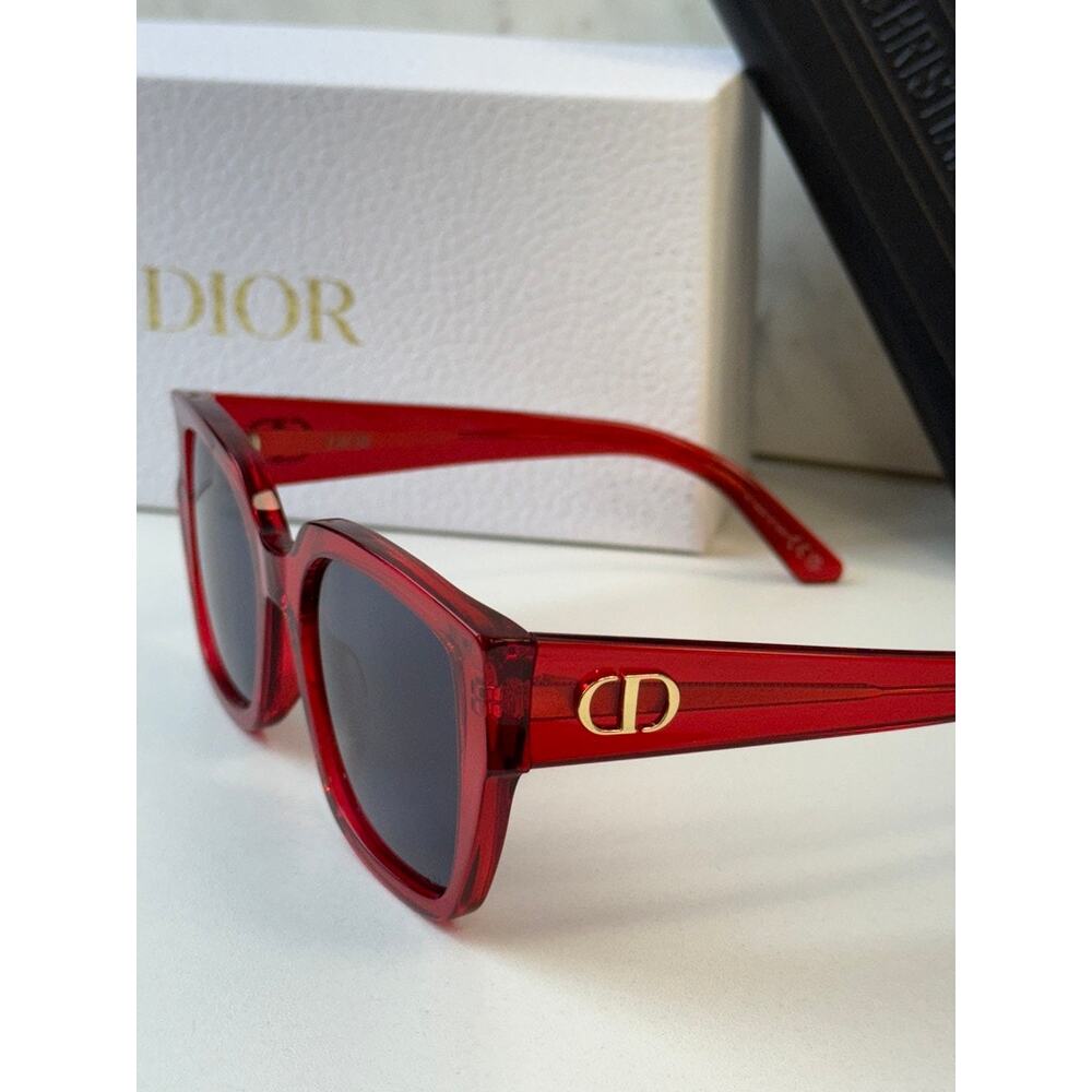NEW Dior DiorGlow S1I Cat Eye Sunglasses in Red - Picture 5 of 6